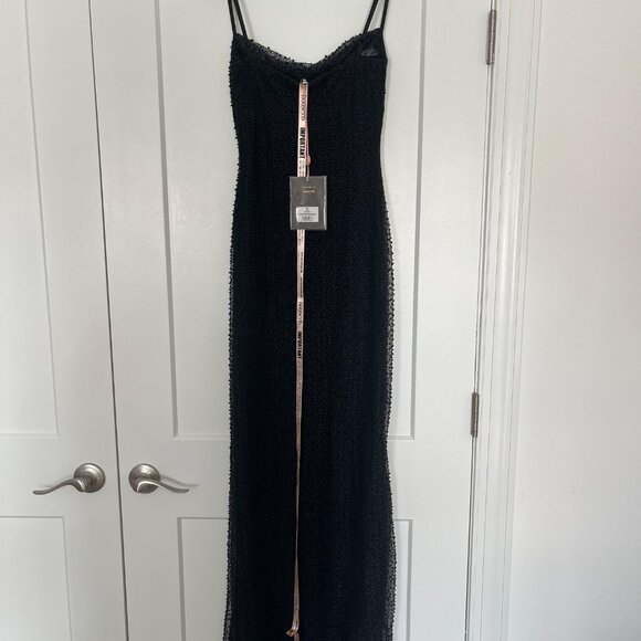 Calla black pearl embellished maxi dress - Picture 8 of 9